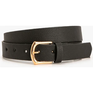 Kemer Deri Görünümlü Metal Toka Detaylı