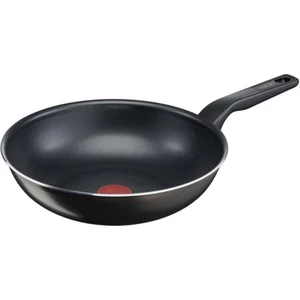TEFAL Titanyum 2X XL Force Wok Difüzyon Tabanlı 28cm Wok Tava Siyah