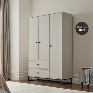 Enza Home Kalinsta 3 Kapaklı Gardırop - Beyaz