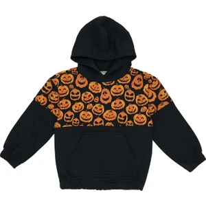 Parçalı Kapüşonlu Sweatshirt