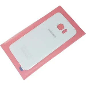 Samsung Galaxy S7 Edge Arka Pil Batarya Kapağı Cam Beyaz