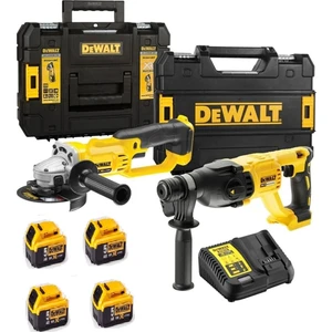 DCH133NT Şarjlı Kırıcı Delici 2.6J+DCG412 Şarjlı Avuç Taşlama+4x 5AH Akü+1x Dolum Cihazı