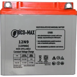 Bicomax 12V 9AH 12N9 Motosiklet Aküsü