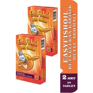 Easyfishoil Beta Glukan Karışık Meyve Aromalı 30 Jel Tablet 2 Adet