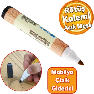 Mobilya Rötuş Kalemi Ahşap Masa Sehpa Dolap Kalemi Çizik Giderici Çatlak Kapatıcı Açık Meşe