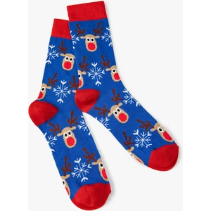 Yılbaşı Temalı Çorap Desenli