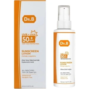 Dr.b Sunscreen Lotıon Tüm Cilt Tipleri Için Özel Aloe Vera Özlü Güneş Losyonu 150 ml