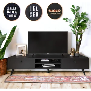 Robin Home Arya Tv Ünitesi Tv Sehpası Ahşap Ayak, 2 Çekmeceli  Ar5