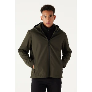 Altınyıldız Classics Erkek Yeşil Standart Fit Normal Kesim Dik Yaka Softshell Mont