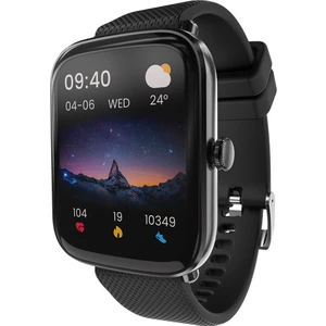 FutureFit Zone IP68 Su Geçirmez Nabız Spor Sağlık Sp02 Kan Oksijen Takibi Arama Özellikli iOS&Android 43mm Akıllı Saat Siyah