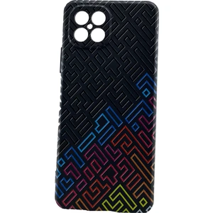 Omix X600 Kapak Geometrik Desenli Siyah Kılıf Tam Korumalı