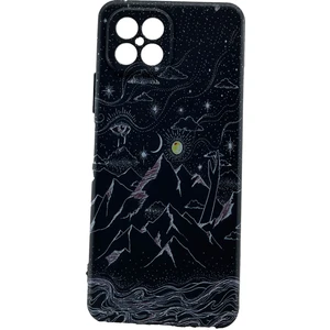 Omix X600 Kılıf Astral Gece Desenli Siyah Kapak Tam Korumalı