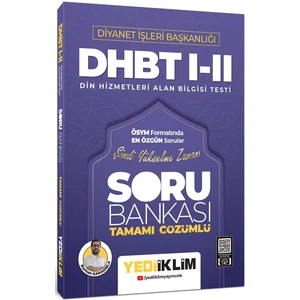 Yediiklim Yayınları Diyanet İşleri Başkanlığı DHBT Tamamı Çözümlü Soru Bankası