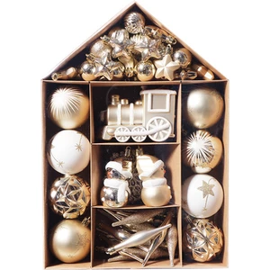 Christmas 70 Ev Yılbaşı Ağacı Süsü Seti-Altın ve Beyaz Set (Yurt Dışından)