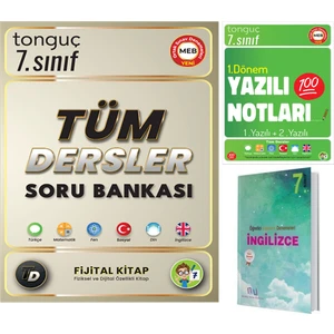 Tonguç Akademi 7. Sınıf Tüm Dersler Soru Bankası - 1. Dönem Yazılı Notları