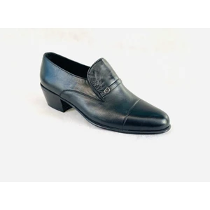 %100 Deri Çarşamba Yumurta Topuk Bağcıksız Erkek Klasik Ayakkabı