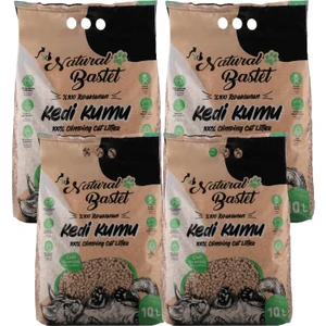 Enpatiks Natural Bastet 4 Adet Natural Bastet Kedi Kumu 10 Lt x 4