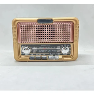 RT-651 Orta Boy Güneş Enerjili Bluetooth, Nostalji , Fm/am/sw 3 Band Radyo ,usb, Sd ,aux Mp3 Player