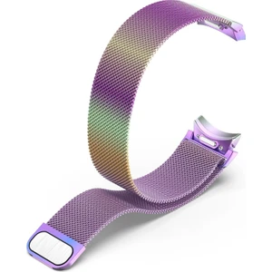 Galaxy Watch 6 Classic 43 / 47 mm Tam Uyumlu Mıknatıslı Hasır Metal Örgü Kordon Kayış Orijinal Pim