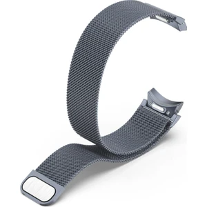 Galaxy Watch 6 Classic 43 / 47 mm Tam Uyumlu Mıknatıslı Hasır Metal Örgü Kordon Kayış Orijinal Pim