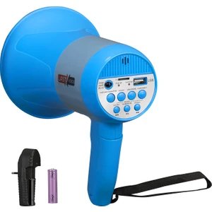 Mgf-50 Usb Şarjlı EL Megafon 50 Watt Kayıt Usb Siren (Şarj Aleti İçerisinde)