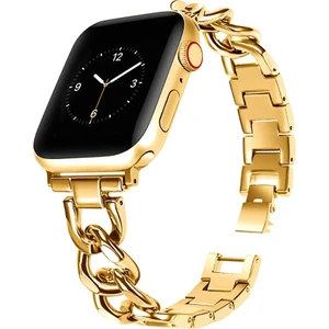 Apple Watch 38 40 41 mm Seri 10-42mm Seri  9/8/se/7/6/5/4/3/2/1 Paslanmaz Çelik Metal Kordon