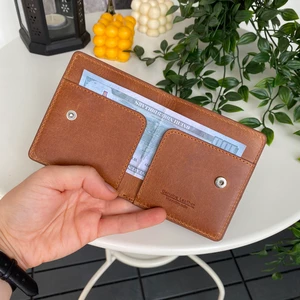 Sazara – Hakiki Deri Süper İnce Minimalist Cüzdan, Modern Tasarım, Gündelik Kullanım, Slim Kartlık