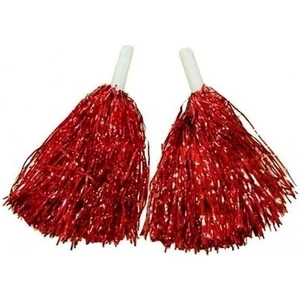 Ponpon 2'li Kırmızı Elde Sallanan