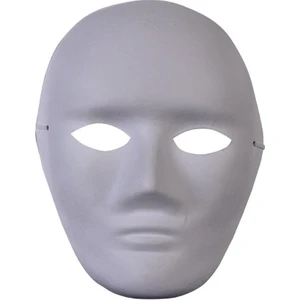 Boyanabilir Boyama Maskesi Kağıt Karton Maske 5 Adet