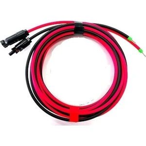 Öznur Kablo Mc4 Soketli (5mt+5mt) 6 mm Solar Kablo Kırmızı + Siyah