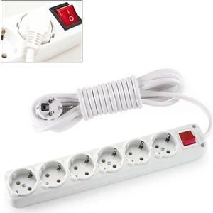 6lı 5mt Anahtarlı Topraklı Priz (9260205)