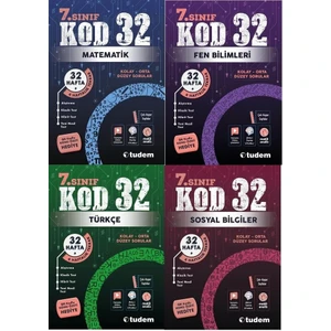 Tudem Yayınları 7. Sınıf KOD32 4'lü Set