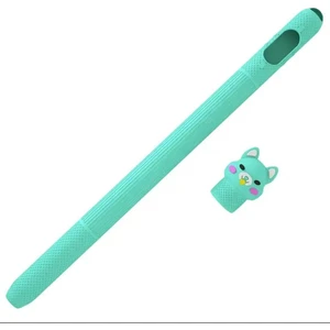 Apple Pencil 2. Nesil Uyumlu Koruyucu Silikon Kılıf Kaydırmaz Sevimli Kedi Figürlü