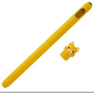 Apple Pencil 2. Nesil Uyumlu Koruyucu Silikon Kılıf Kaydırmaz Sevimli Kedi Figürlü