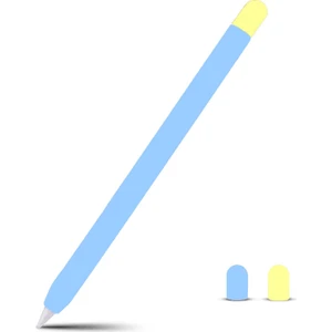 Apple Pencil 2. Nesil Uyumlu Silikon Koruma Kılıfı (2 Silikon Başlık)