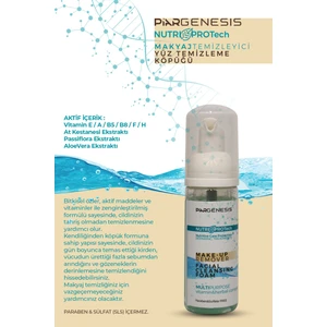 Piar Genesis Nutri Protech Make-Up Remover Facial Cleansing Foam Yüz Temizleme Köpüğü 50ML