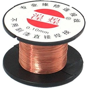 Gmr Emaye Kaplı Bakır Yol Çekme Teli 0.10 mm 10 Metre