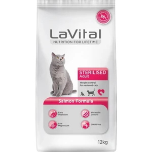 La Vital  Sterilised Somonlu Kısırlaştırılmış Yetişkin Kedi Maması 12 kg