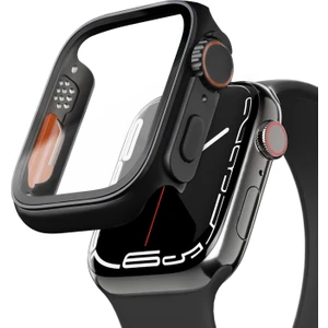 Kip GSM Apple Watch 9 8 7 41MM Ekran Koruma (Apple Watch Ultra Görünüm Kasa) Suya Dayanıklı Sert Pc Tam Koruma Ekran Koruyucu