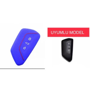 Şenyıldız Aksesuar Golf 8 Uyumlu 2021+ Model  Silikon Anahtar Koruma Kılıfı