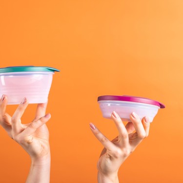 Tupperware Düet Kaplar (240ML ve 500ML) Deniz Mavisi-Mor Fiyatı