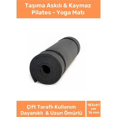 Pastimore Dayanıklı Taşıma Askılı Konfor Modeli Çift Taraflı Kaymaz Yoga Meditasyon Minderi 16MM