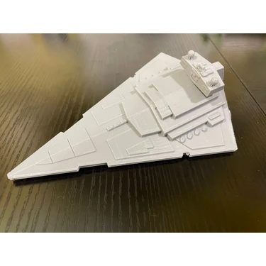 3duman Star Wars Imperial Star Destroyer Figürü  Beyaz  10 x 15