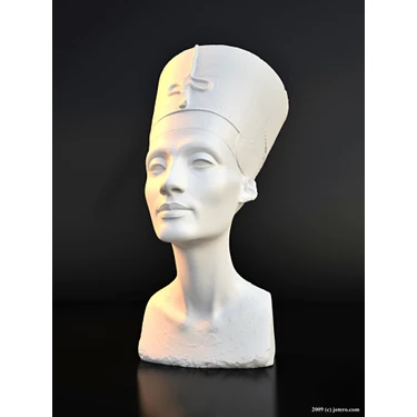 3duman Mısır Kraliçesi Nefertiti Figürü  Beyaz  10 x 15