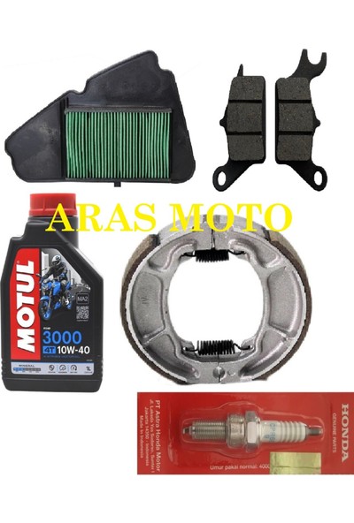 Aras Moto Honda Dio 110 Bakım Seti Orj.bujili , Tüm Yıllara Uyumlu -Arasmoto