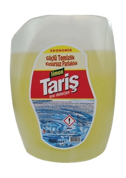 Limon Sıvı Bulaşık Deterjanı 4 kg