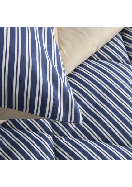 Home Maritime Stripe Çift Kişilik Comfort Set Blue indirimleri