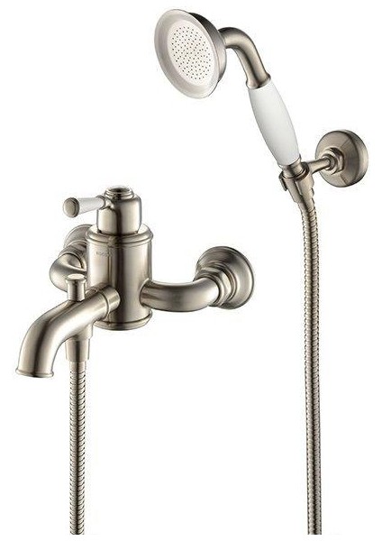 Burlington Banyo Bataryası ve El Duşu Seti Saten Nikel 1004-0030-BN