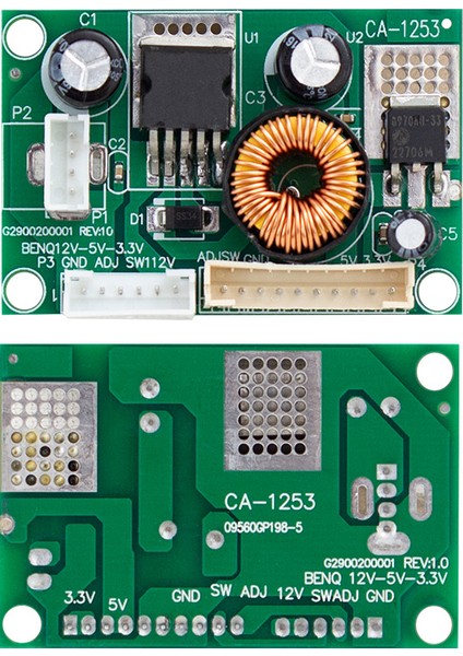 Power Supply Modul 12V Dc Converter Dc Step-Down Module 12V To 5V To 3.3V 3A