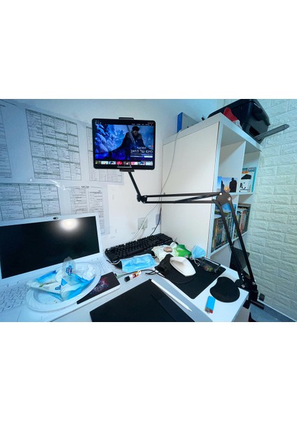 Masa Tablet Telefon Tutacağı Hareketli 360 Derece Dönebilen Youtuber Twitch Yayıncı Standı